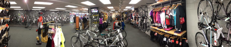 Sterne's Bikes inside store